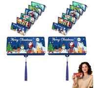 2025 New Creative Christmas Cash Surprise Envelope - DIYChristmas CashGift Envelopes with 10 Slots, Present Birthday Gift Check Holder (#7)