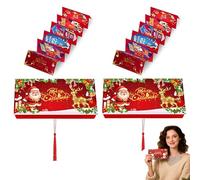 2025 New Creative Christmas Cash Surprise Envelope - DIYChristmas CashGift Envelopes with 10 Slots, Present Birthday Gift Check Holder (#2)