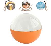 2025 New Crystal Ball Video Player,2.7in 3D Crystal Ball Diy Personalized Display Sphere with Electronic Screen,Video Sphere,180°Visual Effect,5 Color Options,for Holiday Decoration,Birt(Color:Orange)