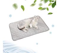 2025 New Dog Cooling Mat, Dog Cooling Mat Washable, Portable Summer Dog Pad, Water-Absorbent Pet Cooling Pad for Kennel Sofa Bed Floor Car Seats(Gray,XS)