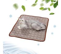 2025 New Dog Cooling Mat, Dog Cooling Mat Washable, Portable Summer Dog Pad, Water-Absorbent Pet Cooling Pad for Kennel Sofa Bed Floor Car Seats(Brown,XS)