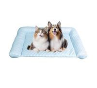 2025 New Dog Cooling Mat, Portable Washable Cooling Pad No Water Or Electricity Needed, Portable for Home Use, Kennels, Crates, Cars (Blue,Small)