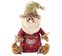 2025 New Doll Apple Bags Zipper Design, 3D Santa Snowman Deer Shaped Reusable Gift Bags, Xmas Party Decor for Apple Candy Storage (Santa Claus)