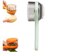 2025 New Double-Sided Stainless Steel Blade Peeling Knife with Storage Box, Fruit And Vegetable Peeler With Container (Green)