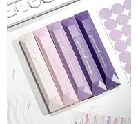 2025 New Double Sided Tape Pens, Double Sided Tape Roller, D uble Sideds Glue Pen, Gradient Color Glue Tape, Craft Adhesive Glue Runner for Scrapbooking, Gift Wrapping, Photo Mounting (Purple*5pcs)