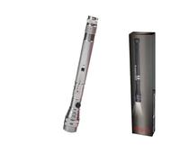 2025 New Extendable Handheld Stick Pen Retrieval Rod, Telescoping Magnetic Pickup Tools, Extendable Magnetic Flashlight for Pick-Up Iron Items (Silver-Standard)