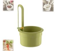 2025 New Faucet Hanging Strainer, Kitchen Sink Food Waste Catcher Faucet Hanging, Press Automatic Dumping Kitchen Draining Basket Kitche Essentials Hanginց, Easy to Install, Fine Mesh (green)