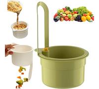2025 New Faucet Hanging Strainer, Plastic Kitchen Sink Drain Basket, Press Automatic Dumping Kitchen Draining Basket, Self-Cleaning Kitchen Sink Food Waste Catcher Faucet Hanging (Green)