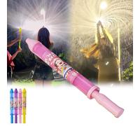 2025 New Firework Water Squirter, Night Spray Squirter for Pool Beach Parties, Long Range Outdoor Squirt Toys with Fireworks Effect - Family Interactive Games, Ideal for Party Entertainment (Pink)
