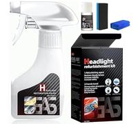 2025 New Headlight Restoration Polish, Headlight Refurbishment Kit for Cars and Trucks (180ml+10ml,Set_A)