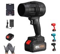 2025 New Leaf Blower Cordless, 32000 RPM Ultra-Light & Ultra-Power Blowercordless Turbo Super Power Air Duster,Pro Blower,for Car, Yard, Camping, Patio Cleaning (Black 1 Batteries)