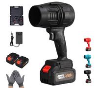 2025 New Leaf Blower Cordless, 32000 RPM Ultra-Light & Ultra-Power Blowercordless Turbo Super Power Air Duster,Pro Blower,for Car, Yard, Camping, Patio Cleaning (Black 2 Batteries)