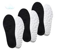 2025 New Massage Insoles, Memory Foam Insoles for Men/Women - Arch Support Shoe Inserts, Acupressure Massage Foot Pain Relief Fatigue Reduction (3*Black,35-36)