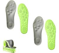 2025 New Massage Insoles, Memory Foam Insoles for Men/Women - Arch Support Shoe Inserts, Acupressure Massage Foot Pain Relief Fatigue Reduction (2*Green,45-46)
