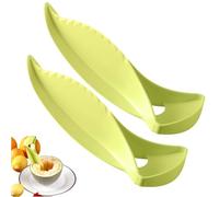 2025 New Melon Cutting Tool for Quick Fruit Cubes, Portable Cantaloupe Slicer Fruit Cutter, Multifunctional Easy Grip Fruits Cutter Gadget for Kitchen, BBQ, Camping, Party (2PCS Green)