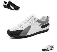 2025 New Mens Slip on Shoes Men's Lightweight Breathable Sneakers Mens Slip on Shoes for Spring Summer (White,43)