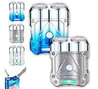 2025 New Mini Shaver, Compact Electric Razor&Charging Lighter Combo, Precision Trimmer and Built-in Lighter,USB Rechargeable Travel Shaver,Waterproof for Wet/Dry Shaving,Portable (2PCS-1)