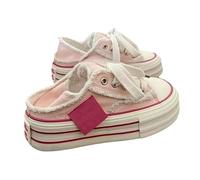 2025 New Mule Sneakers for Women Womens Canvas Mules Sneakers Platform Slip on and Pull on Two-Wear Shoes Comfortable Slip-on Mule Backless Holiday Shoes (1PCS/D,40)
