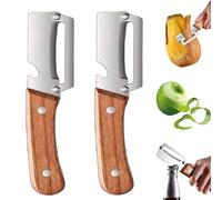 2025 New Multi-Functional Vegetable Peeler for Kitchen, Ultra Sharp Stainless Steel Cutters with Non-Slip Handles & Bottle Opener, Vegetable Peeler for Various Veg and Fruits (*2)