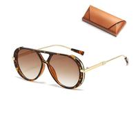2025 New Oversized Sunglasses for Women Men Retro Trendy Sun Glasses Big Large Fashion Vintage Shades (D)