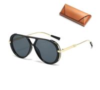 2025 New Oversized Sunglasses for Women Men Retro Trendy Sun Glasses Big Large Fashion Vintage Shades (B)