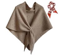 2025 New Pashmina Wraps for Women, Versatile Women’s Solid Color Shawl, Elegant Soft Light Weight for Spring Fall Winter (Camel)