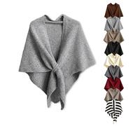 2025 New Pashmina Wraps For Women, Women'S Solid Color Shawl, Wool Cashmere Shoulder Tops Scarf, All-Match Fashion (Light Gray)