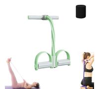 2025 New Pedal Resistance Band with Handle, 21 Fitness Resistance Bands-4 Tube Pedal Ankle Puller, Stretching Workout Fitness Bands for Arm Weights Exercise Equipment (Grayish Green)