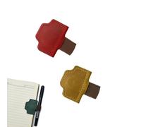 2025 New Personalized Magnetic Leather Pen Holder Bookmark, bookmarks for women, bookmark with pen holder, for Reading Women Book Lovers Travelers Notebook Accessories (2pcs-F)