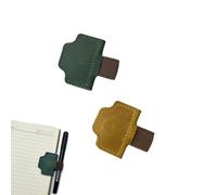 2025 New Personalized Magnetic Leather Pen Holder Bookmark, bookmarks for women, bookmark with pen holder, for Reading Women Book Lovers Travelers Notebook Accessories (2pcs-I)