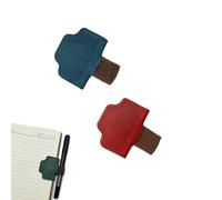 2025 New Personalized Magnetic Leather Pen Holder Bookmark, bookmarks for women, bookmark with pen holder, for Reading Women Book Lovers Travelers Notebook Accessories (2pcs-J)