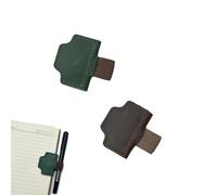 2025 New Personalized Magnetic Leather Pen Holder Bookmark, bookmarks for women, bookmark with pen holder, for Reading Women Book Lovers Travelers Notebook Accessories (2pcs-E)