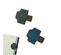 2025 New Personalized Magnetic Leather Pen Holder Bookmark, bookmarks for women, bookmark with pen holder, for Reading Women Book Lovers Travelers Notebook Accessories (2pcs-N)