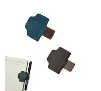 2025 New Personalized Magnetic Leather Pen Holder Bookmark, bookmarks for women, bookmark with pen holder, for Reading Women Book Lovers Travelers Notebook Accessories (2pcs-C)