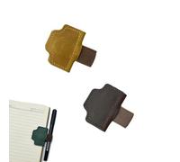 2025 New Personalized Magnetic Leather Pen Holder Bookmark, bookmarks for women, bookmark with pen holder, for Reading Women Book Lovers Travelers Notebook Accessories (2pcs-A)