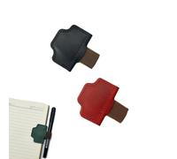 2025 New Personalized Magnetic Leather Pen Holder Bookmark, bookmarks for women, bookmark with pen holder, for Reading Women Book Lovers Travelers Notebook Accessories (2pcs-K)
