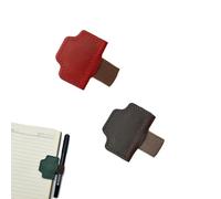 2025 New Personalized Magnetic Leather Pen Holder Bookmark, bookmarks for women, bookmark with pen holder, for Reading Women Book Lovers Travelers Notebook Accessories (2pcs-B)