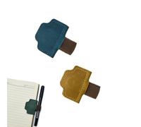 2025 New Personalized Magnetic Leather Pen Holder Bookmark, bookmarks for women, bookmark with pen holder, for Reading Women Book Lovers Travelers Notebook Accessories (2pcs-G)