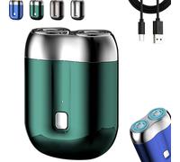 2025 New Upgrade Pocket Shaver USB Mini Shavers, Makthsuitabl Shaver for Men, Rechargeable Waterproof for Home, Car and Travel (Green)