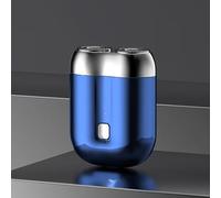 2025 New Upgrade Pocket Shaver USB Mini Shavers - Portable Waterproof Double Head Electric Shaver - No Shaving Cream Needed Shave in One Second (Blue)
