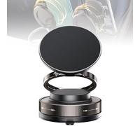 2025 New Vacuum Adsorption Magnetic Bracket, Vipbugo Holder, Vipbu Mount, 360° Adjustable Vacuum Suction Cup Phone Mount, Strong Magnetic Suction Phone Holder Fit for Car (Black*1)