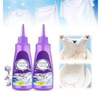 2025 New White Shirt Garment Stubborn Stain Cleaner Oil Remover, Stain Remover for Clothes, Active Enzyme Laundry Clothing Stain Remover Collar Stain Removal Spray 120ML (2)