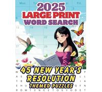 2025 New Year's Resolution-Themed Large Print Word Search Puzzle Book For Adults, Seniors & Teens