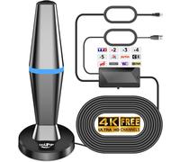 2025 Newest Indoor TV Antenna Powerful TNT HD Indoor TV Antenna with High Gain Signal Amplifier,360° Long Range Reception with Solid Magnetic Base for,DTT Antennas
