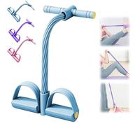 2025 Nouveau Bande Elastique Musculation, élastique Musculation Latex, 10Tubes avec Poignées/Pédales, Sit-Up Bodybuilding Expander Bandes Corde de Tension, pour Yoga (Bleu)