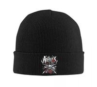 2025 Nouveau Chapeau de Rose en Forme de crâne d’Anthrax Automne avectuques Thrash Warm Metal Chapeaux de Groupe Unisex en Acrylique tricoté
