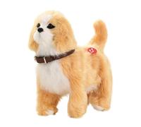 2025 Nouveau chien robot réaliste, chiot robot IA avec queue qui coule et qui aboie qui se comporte comme un véritable chiot, convient aux bébés de moins de 5 ans (sans piles)