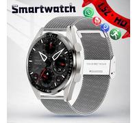 2025 Nouveau Commerce Smartwatch Hombre Appel Sans Fil Traqueur De Santé Photo Personnalisée 1.52 "Cadeau De Vacances Gts Montre Intelligente Femmes Classique.Silver A0002.