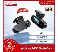 Pictrey A400 4K Dash Cam intégré ADAS Wi-Fi Dash caméra de voiture avec 1.9 ''IPS écran Support Parking Monito Vision nocturne voiture DVR