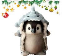 2025 Nouveau Décor de Pingouin en Peluche Super Réaliste, Véritable Animal en Peluche Pingouin Cadeaux Interactifs Figurines de Pingouin Statue Doux Mignon Étouffant Animal Vivant Trucs